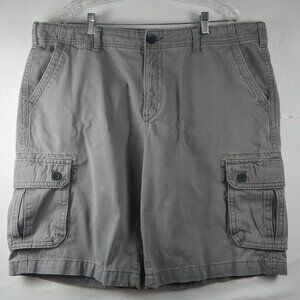 Urban Pipeline Mens Size 40 Cargo Hits At Knee Shorts Outdoor Twill Cotton Gray